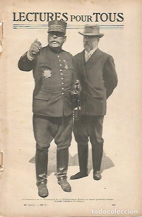 Postcards: LAMINA 12894: El Presidente de Francia y el General Joffre - Varios