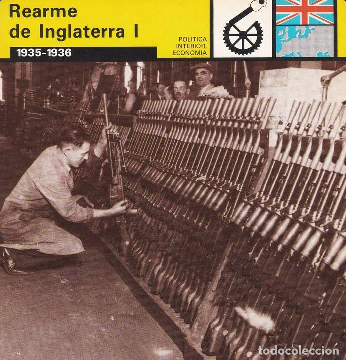 Postcards: FICHA POLITICA INTERIOR ECONOMIA 21: REARME DE INGLATERRA I: 1935-1936 - Varios