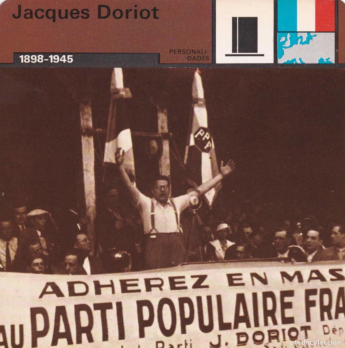 Cartoline: FICHA PERSONALIDADES 238: JACQUES DORIOT. 1889-1945 - Varios