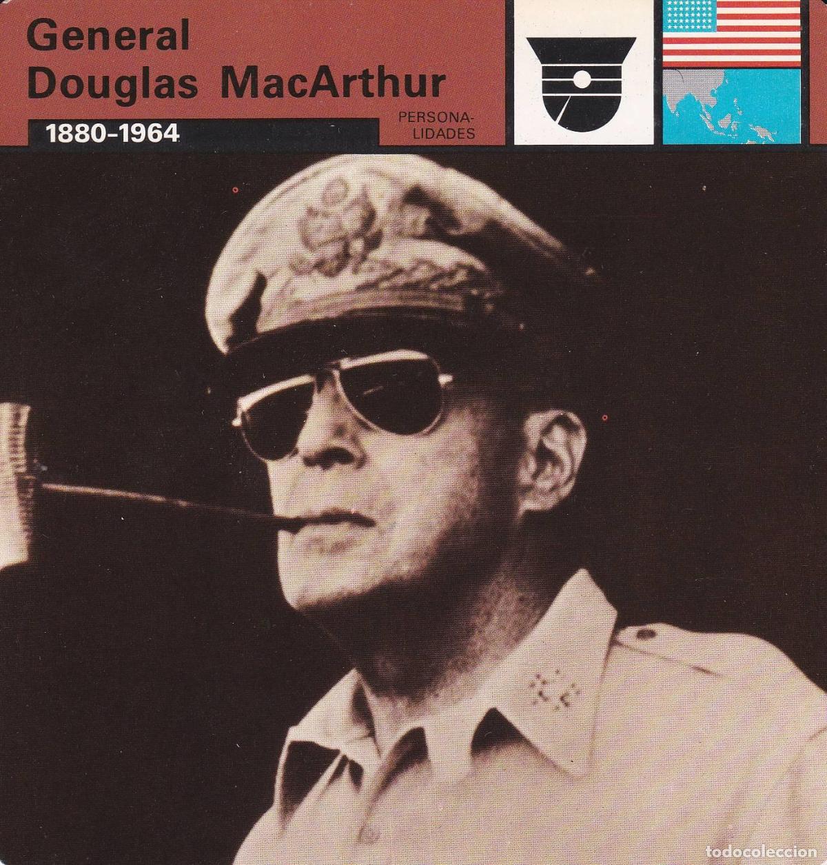 Postcards: FICHA PERSONALIDADES 263: GENERAL DOUGLAS MACARTHUR. 1880-1964 - Varios