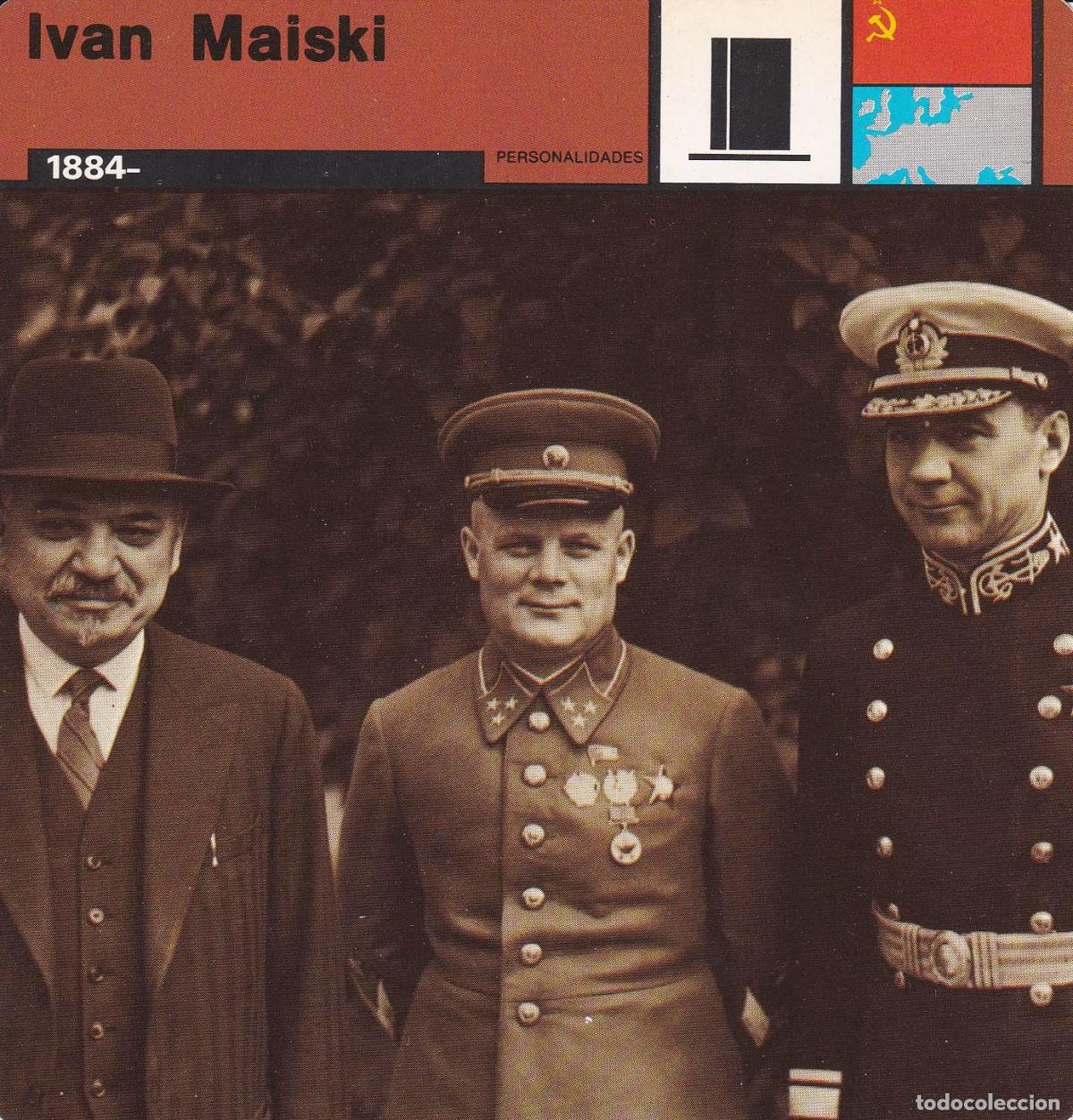 Postcards: FICHA PERSONALIDADES 255: IVAN MAISKI. 1884 - Varios