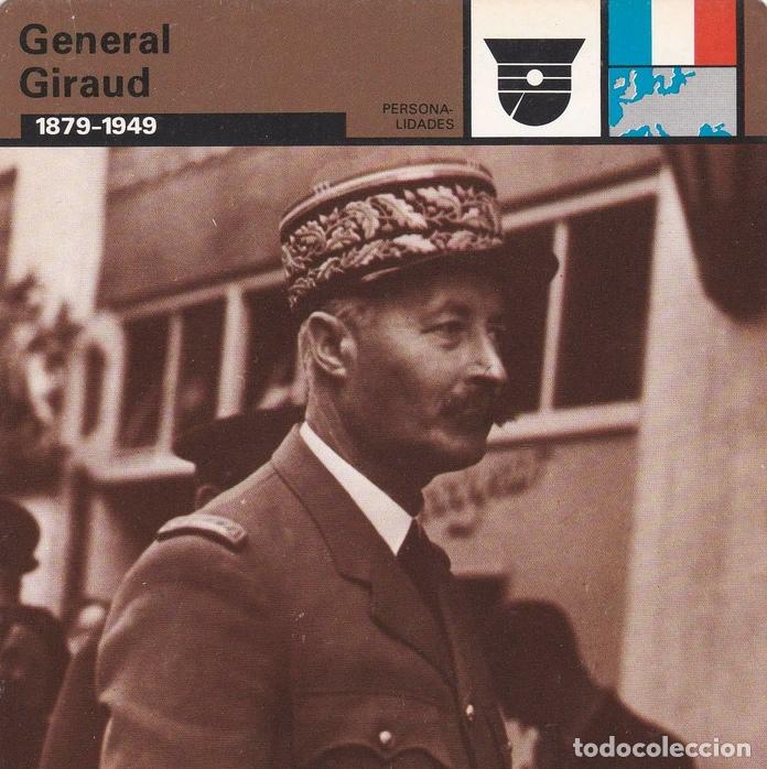 Postcards: FICHA PERSONALIDADES 222: GENERAL GIRAUD. 1879-1949 - Varios