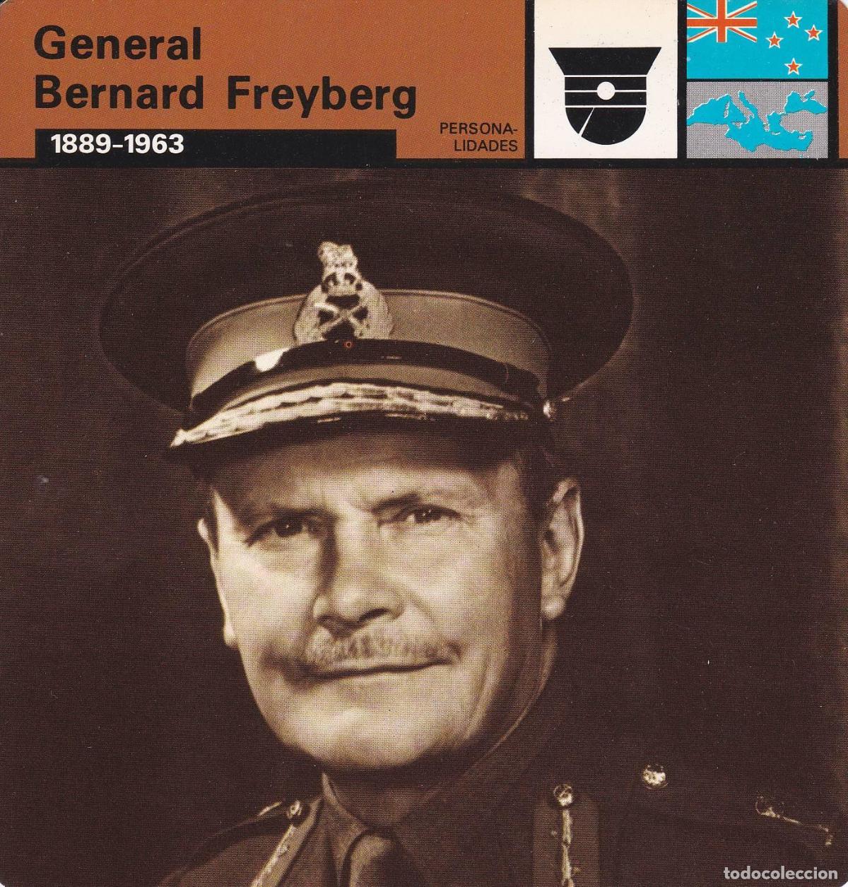 Cartoline: FICHA PERSONALIDADES 301: GENERAL BERNARD FREYBERG. 1889-1963 - Varios