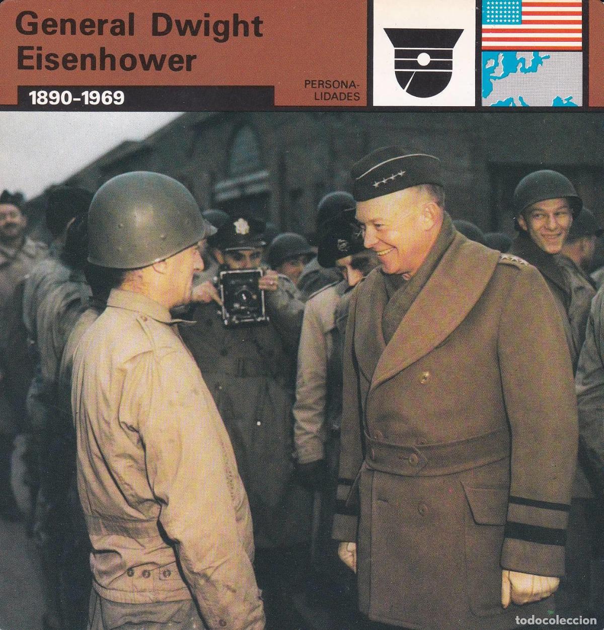 Cartoline: FICHA PERSONALIDADES 277: GENERAL DWIGHT EISENHOWER. 1890-1969 - Varios