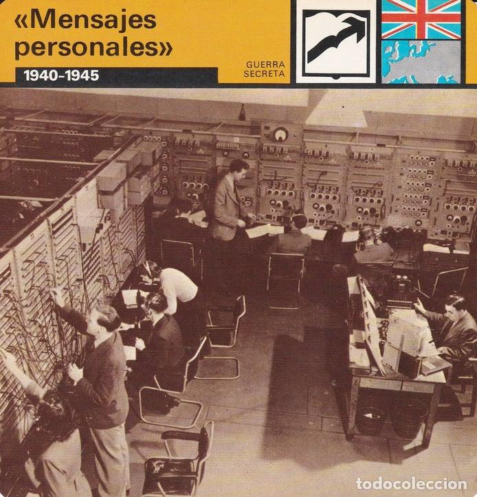 Cartoline: FICHA GUERRA SECRETA 359: MENSAJES PERSONALES. 1940-1945 - Varios