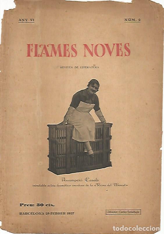 Cartoline: LAMINA 12916: Portada de la revista Flames Noves del 25 de febrero de 1927 - Varios