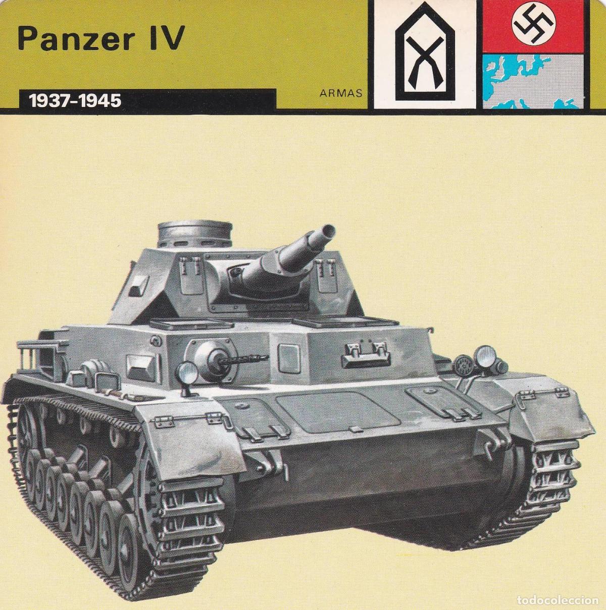 Postkarten: FICHA ARMAS 378: PANZER IV. 1937-1945 - Varios