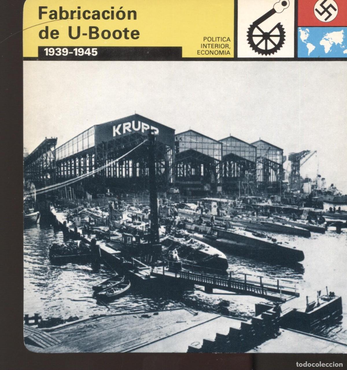 Cartes Postales: FICHA POLITICA INTERIOR ECONOMIA 04: Fabricacion de U-Boote 1939-1945 - Varios