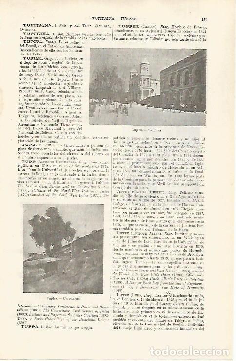 Cartes Postales: LAMINA ESPASA 31746: Plaza y rancho de Tupiza Bolivia - Varios