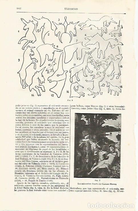 Cartoline: LAMINA ESPASA 31870: Los unicornios por Moreau - Varios