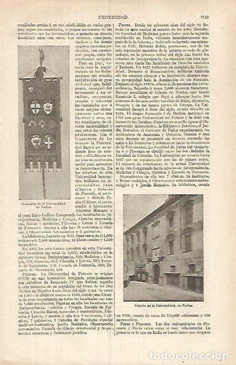 Postais: LAMINA ESPASA 31895: Palacio de la Universidad en Padua - Varios