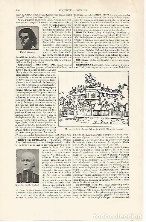 Cartes Postales: LAMINA ESPASA 32058: Plaza de Oriente de Madrid dibujo de Cousseff - Varios