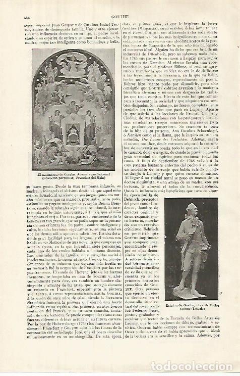 Cartes Postales: LAMINA ESPASA 32017: El nacimiento de Goethe por Schwind - Varios