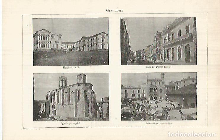 Cartes Postales: LAMINA ESPASA 32109: Vistas de Granollers Barcelona - Varios