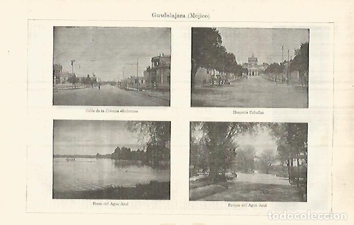 Postais: LAMINA ESPASA 32162: Vistas de Guadalajara Mexico - Varios