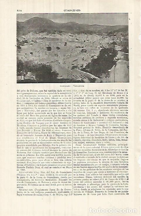 Postais: LAMINA ESPASA 32186: Vista de Guanajuato Mexico - Varios