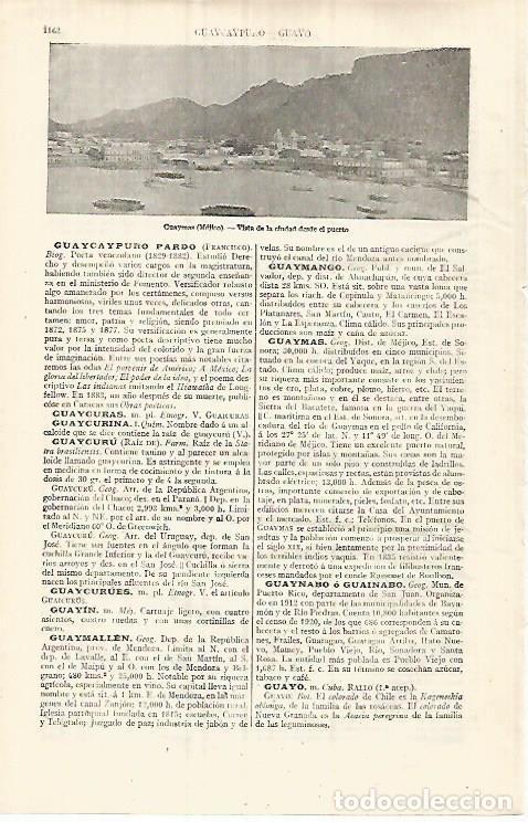 Postais: LAMINA ESPASA 32205: Puereto de Guaymas Mexico - Varios