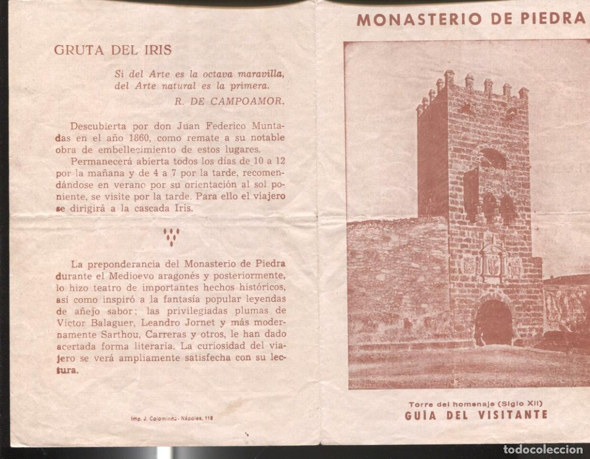 Postales: Monasterio de Piedra: guia del visitante - - Foto 1