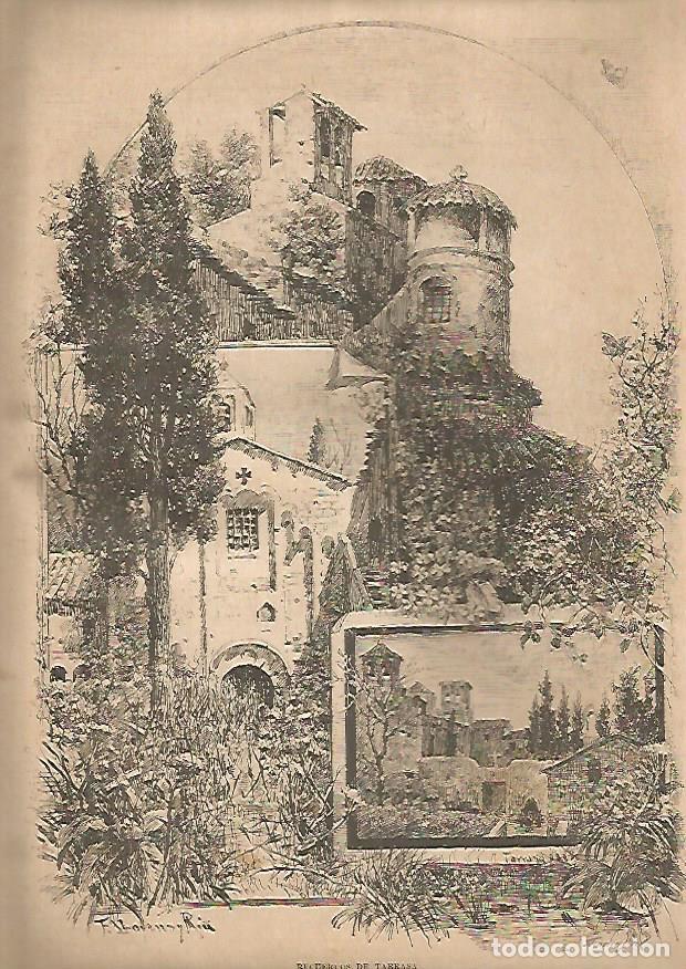 Cartes Postales: LAMINA 13371: Recuerdos de Terrassa, Barcelona - Varios