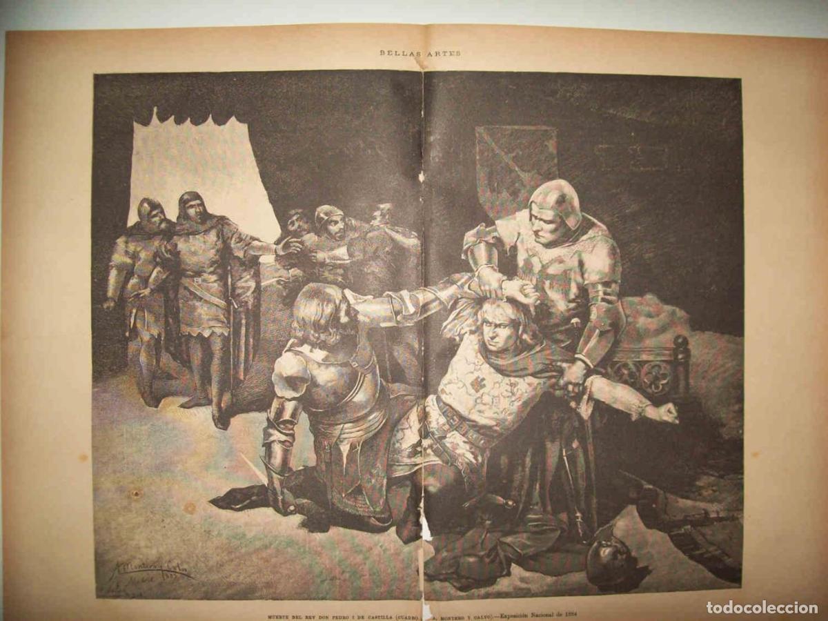 Postcards: LAMINA 13514: Muerte del rey Don Pedro I de Castilla - Varios