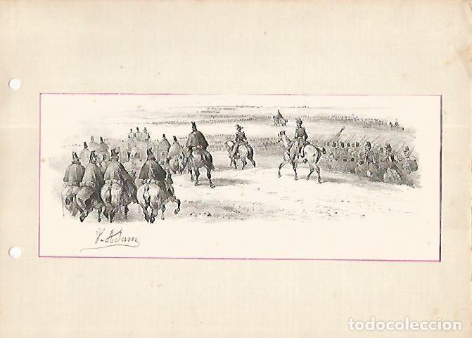 Postkarten: LAMINA 13163: Cuadro militar por J. Adam - Varios