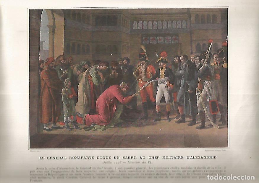 Postkarten: LAMINA 13193: Le General Bonaparte donne un sabre au chef militaire d'Alexandrie - Varios
