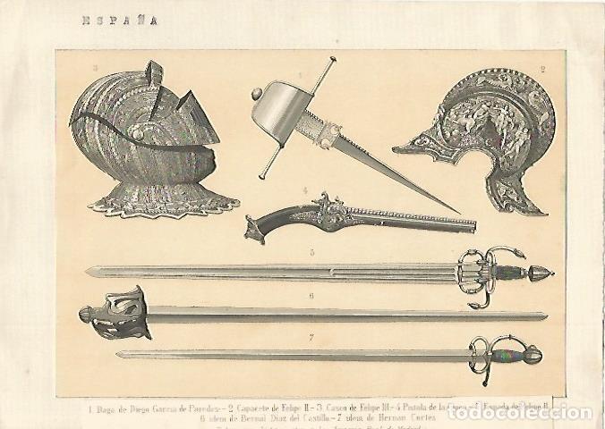 Postais: LAMINA 13152: Armas de la Armeria Real de Madrid - Varios
