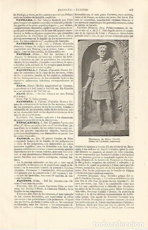 Postcards: LAMINA ESPASA 32619: Monumento de Marco Favonio - Varios