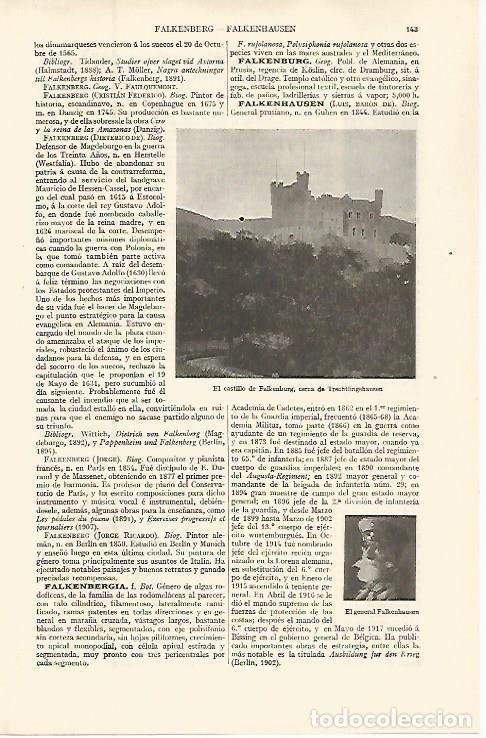 Postais: LAMINA ESPASA 32588: Catillo de Flakenburg - Varios