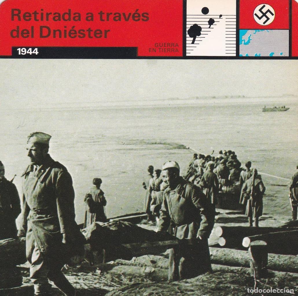 Cartes Postales: FICHA GUERRA EN TIERRA: RETIRADA A TRAVES DE DNIESTER. 1944 - NULL
