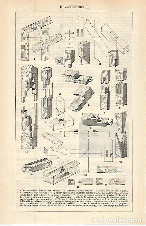 Cartes Postales: LAMINA ESPASA 32672: Ensambladura - Varios