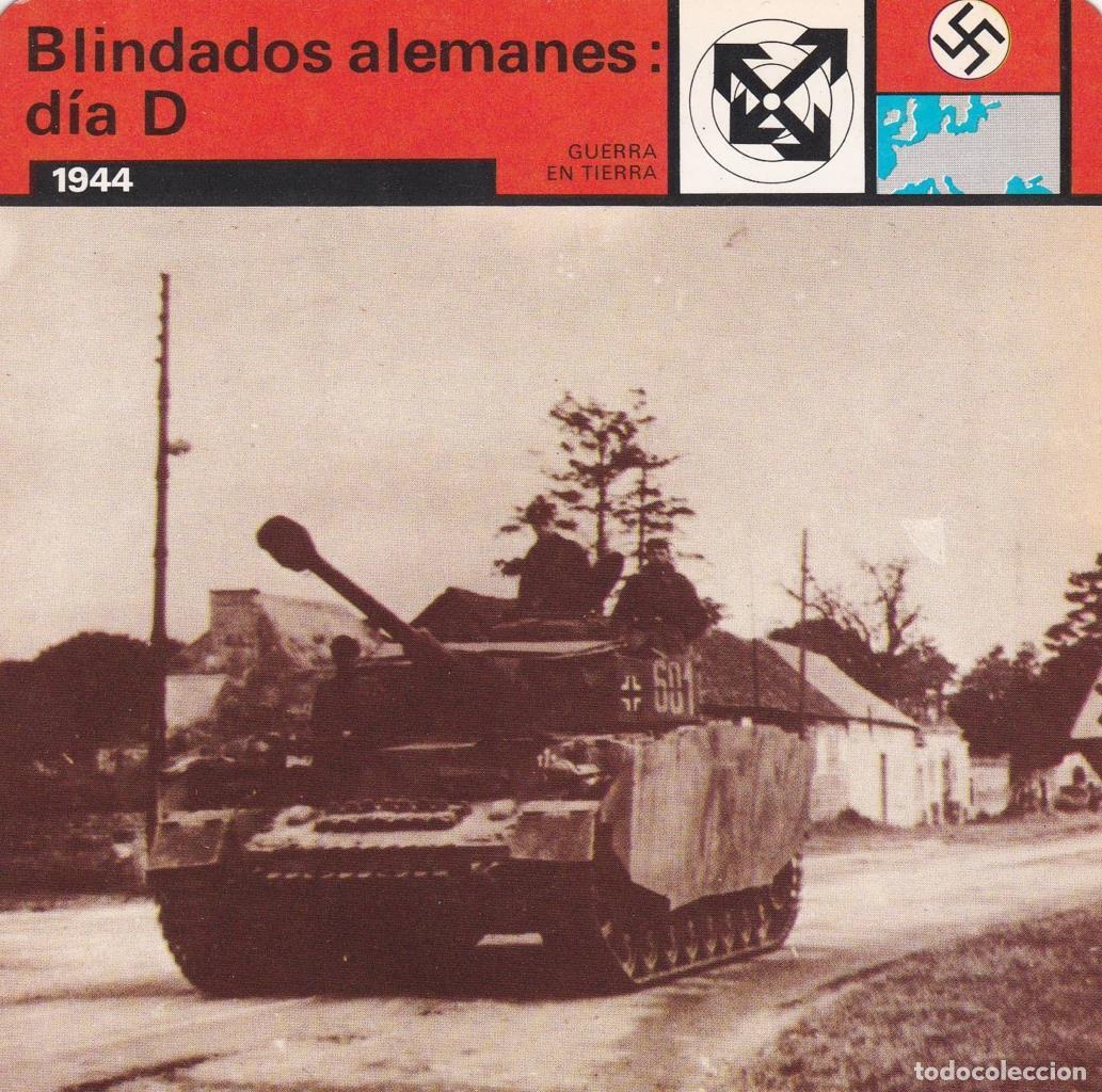 Postais: FICHA GUERRA EN TIERRA: BLINDADOS ALEMANES DIA D. 1944 - NULL