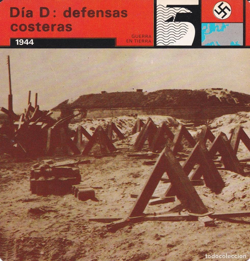 Postcards: FICHA GUERRA EN TIERRA: DIA D: DEFENSAS COSTERAS. 1944 - NULL