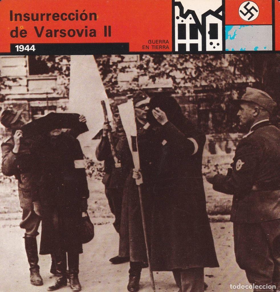 Postcards: FICHA GUERRA EN TIERRA: INSURRECCION DE VARSOVIA II. 1944 - NULL
