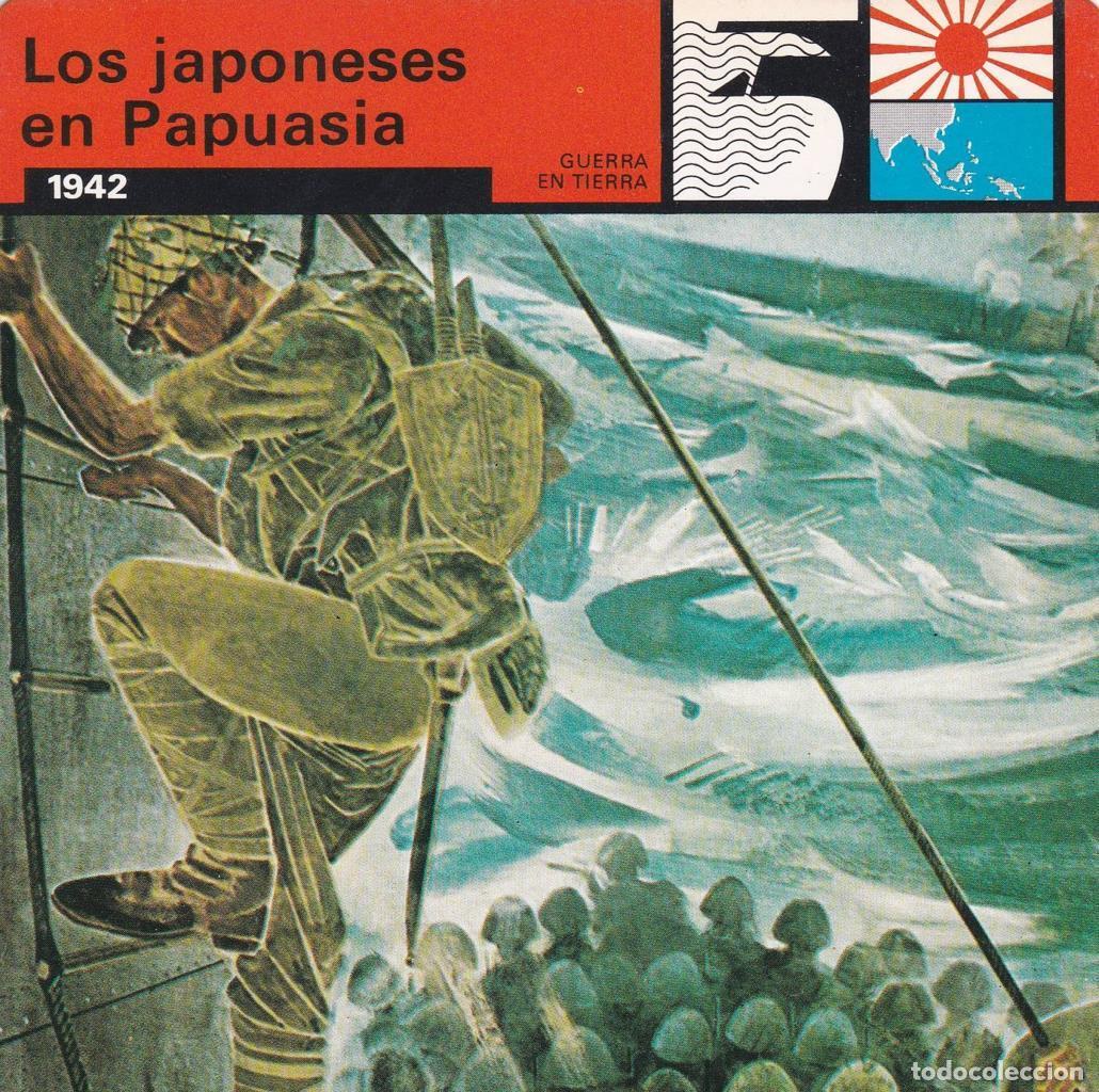 Postcards: FICHA GUERRA EN TIERRA: LOS JAPONESES EN PAPUASIA. 1942 - NULL