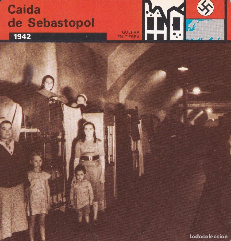 Postkarten: FICHA GUERRA EN TIERRA: CAIDA DE SEBASTOPOL. 1942 - NULL