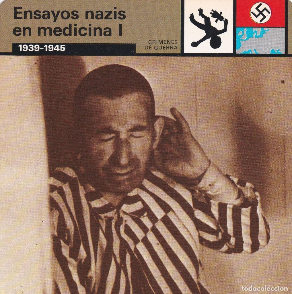 Cartoline: FICHA CRIMENES DE GUERRA: ENSAYOS NAZIS EN MEDICINA I. 1939-1945 - NULL