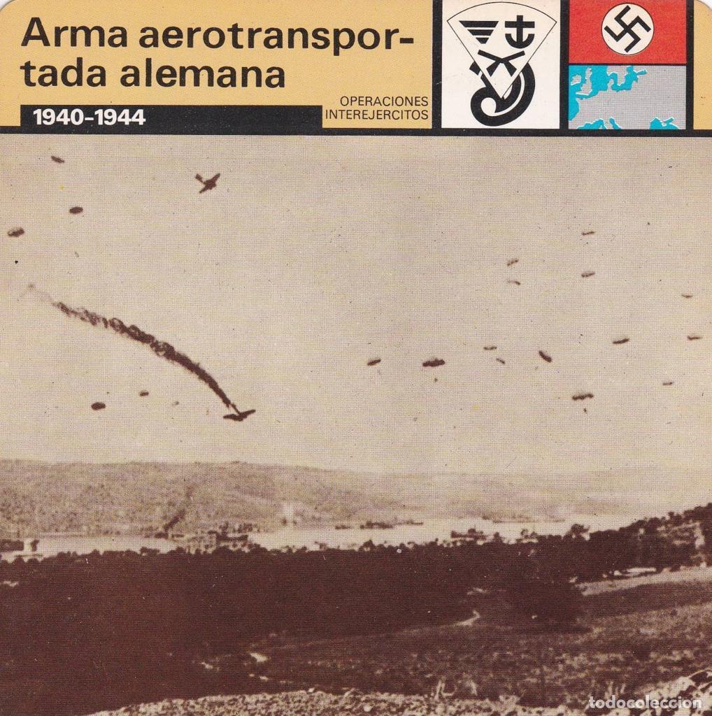 Cartoline: FICHA OPERACIONES INTEREJERCITOS: ARMA AEROTRANSPORTADA ALEMANA. 1940-1944 - NULL