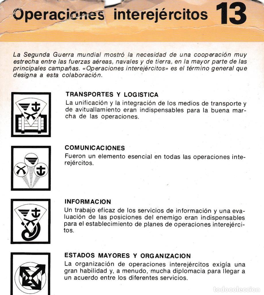 Cartoline: FICHA OPERACIONES INTEREJERCITOS: TRANSPORTES Y LOGISTICA; COMUNICACIONES; INFORMACION; ESTADOS MAYO