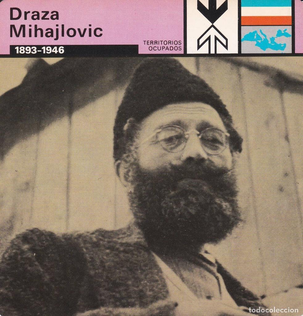 Cartoline: FICHA TERRITORIOS OCUPADOS: DRAZA MIHAJLOVIC. 1893-1946 - NULL