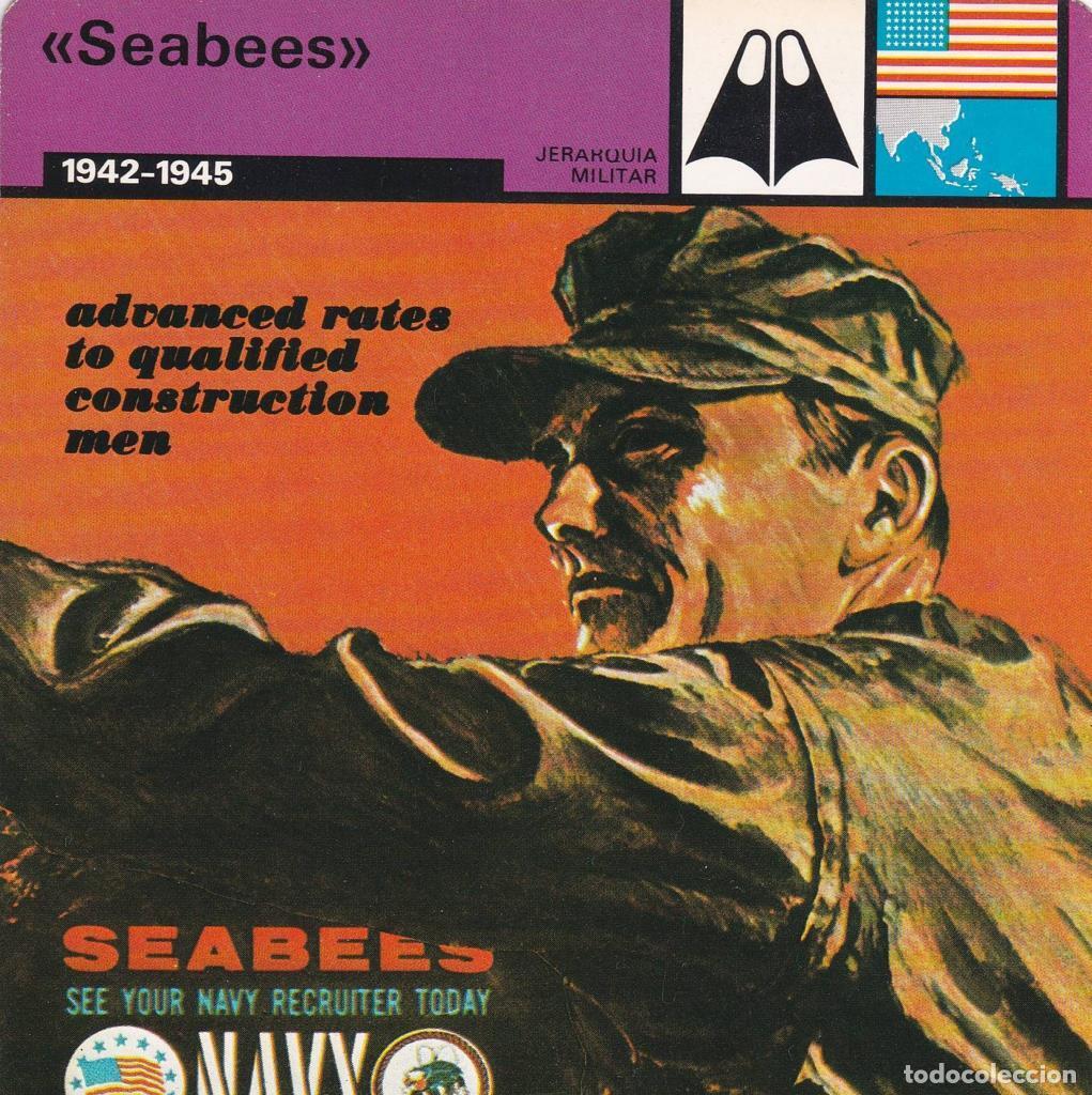 Cartoline: FICHA JERARQUIA MILITAR: SEABEES&rdquo;. 1942-1945&rdquo; - NULL