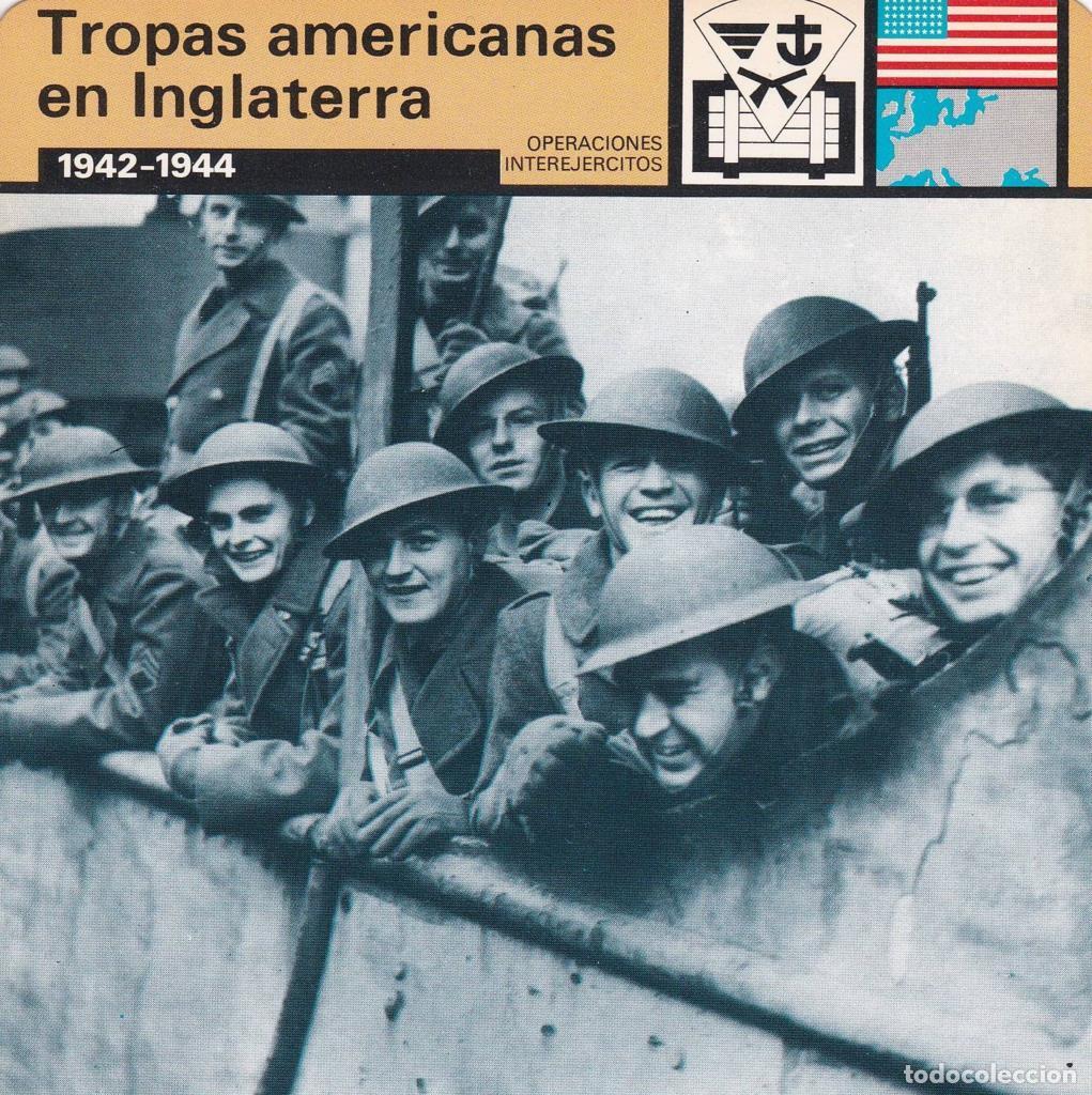 Cartes Postales: FICHA OPERACIONES INTEREJERCITOS: TROPAS AMERICANAS EN INGLATERRA. 1942-1944 - NULL