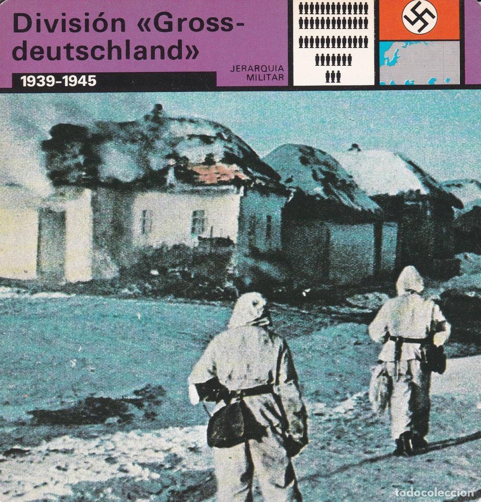 Cartes Postales: FICHA JERARQUIA MILITAR: DIVISION GROSS-DEUTCHLAND&rdquo;. 1939-1945&rdquo; - NULL