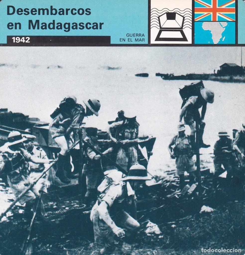 Postkarten: FICHA GUERRA EN EL MAR: DESEMBARCOS EN MADAGASCAR. 1942 - NULL