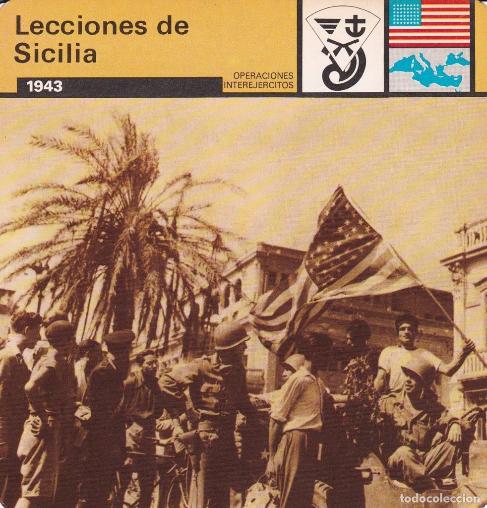 Postkarten: FICHA OPERACIONES INTEREJERCITOS: LECCIONES DE SICILIA. 1943 - NULL