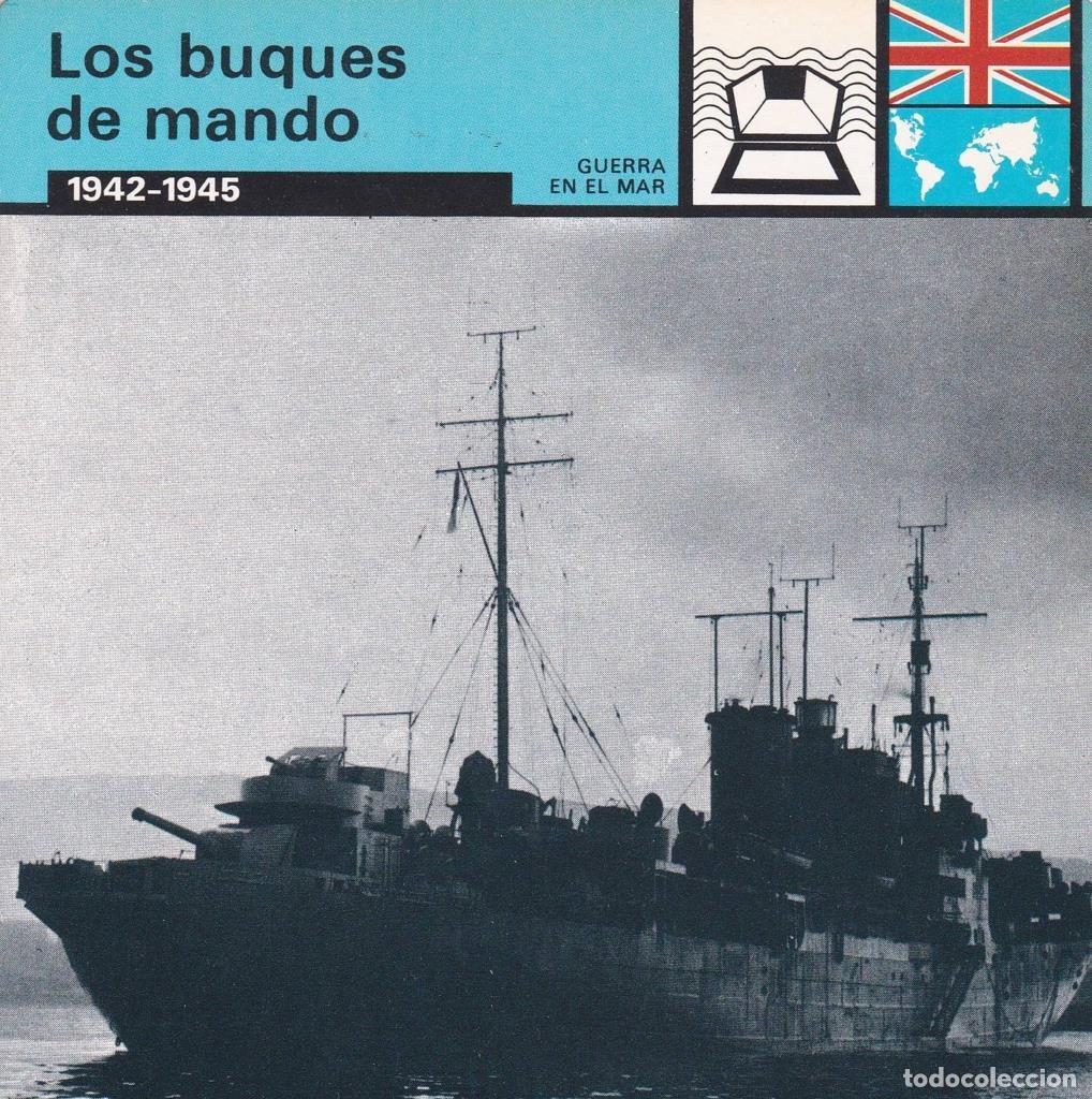 Postkarten: FICHA GUERRA EN EL MAR: LOS BUQUES DE MANDO. 1942-1945 - NULL