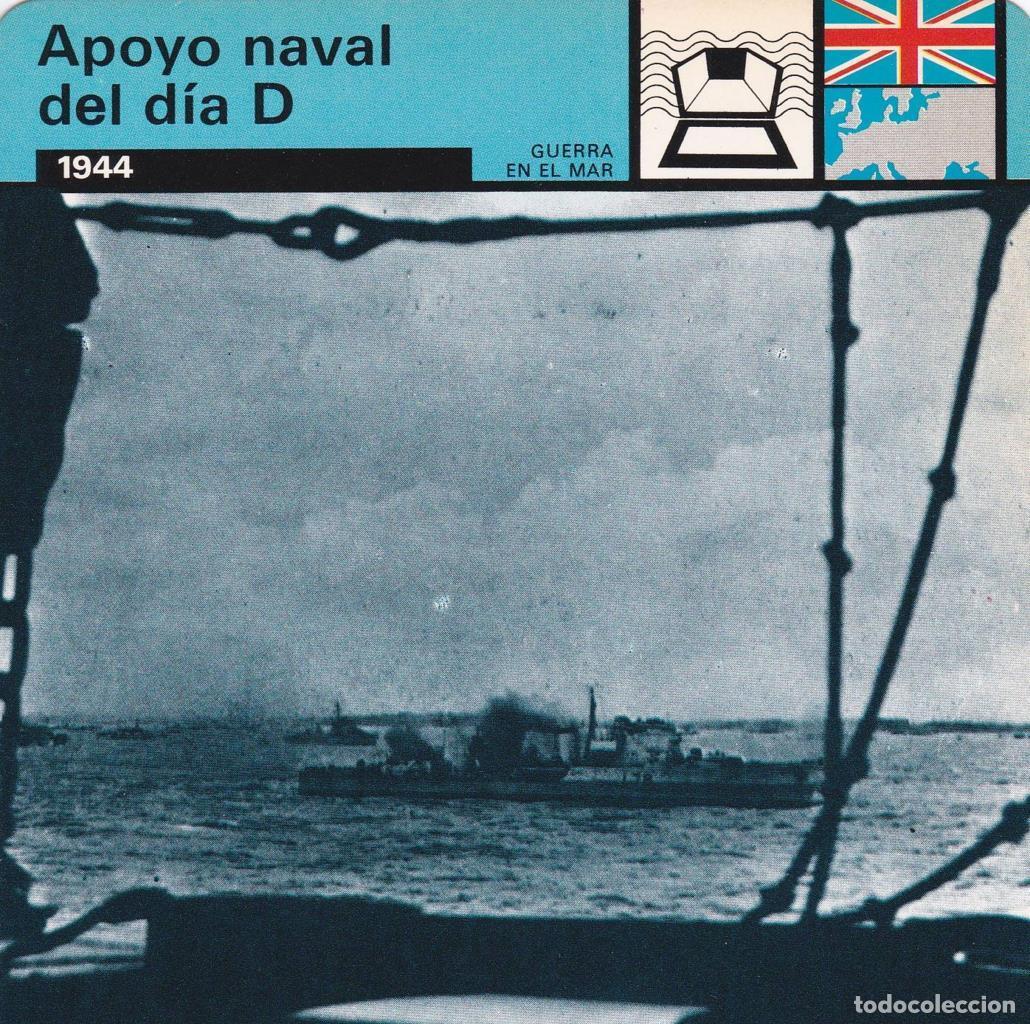 Postkarten: FICHA GUERRA EN EL MAR: APOYO NAVAL DEL DIA D. 1944 - NULL