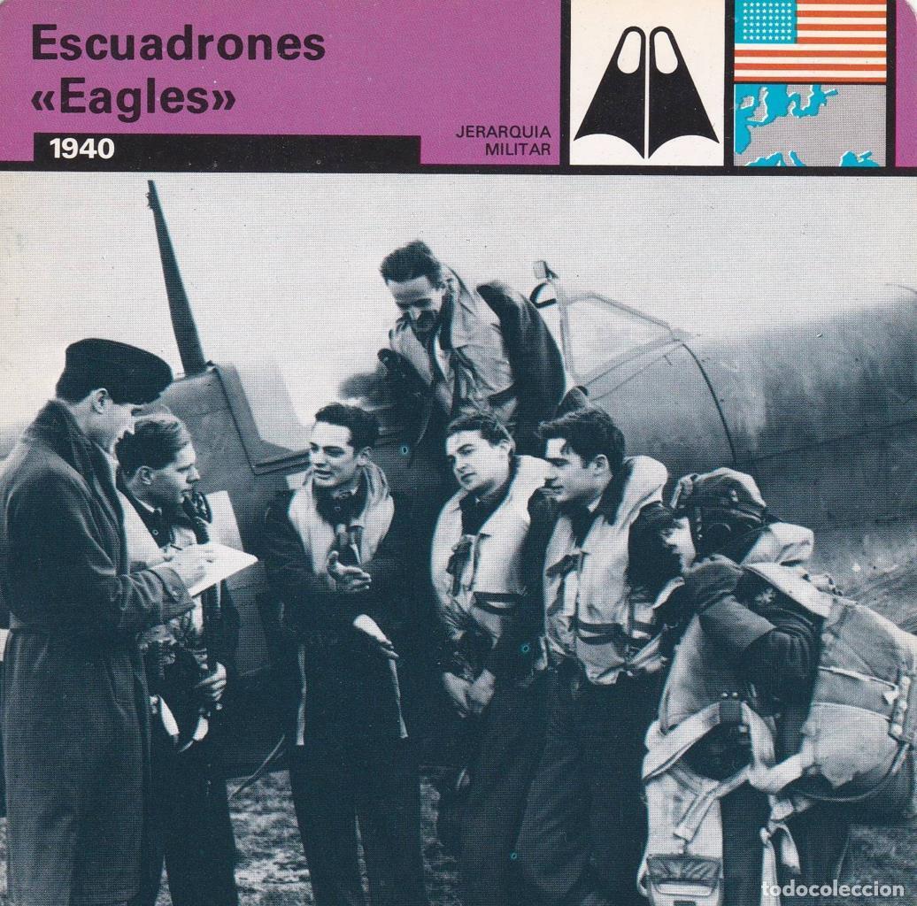 Postkarten: FICHA JERARQUIA MILITAR: ESCUADRONES EAGLES&rdquo;. 1940&rdquo; - NULL