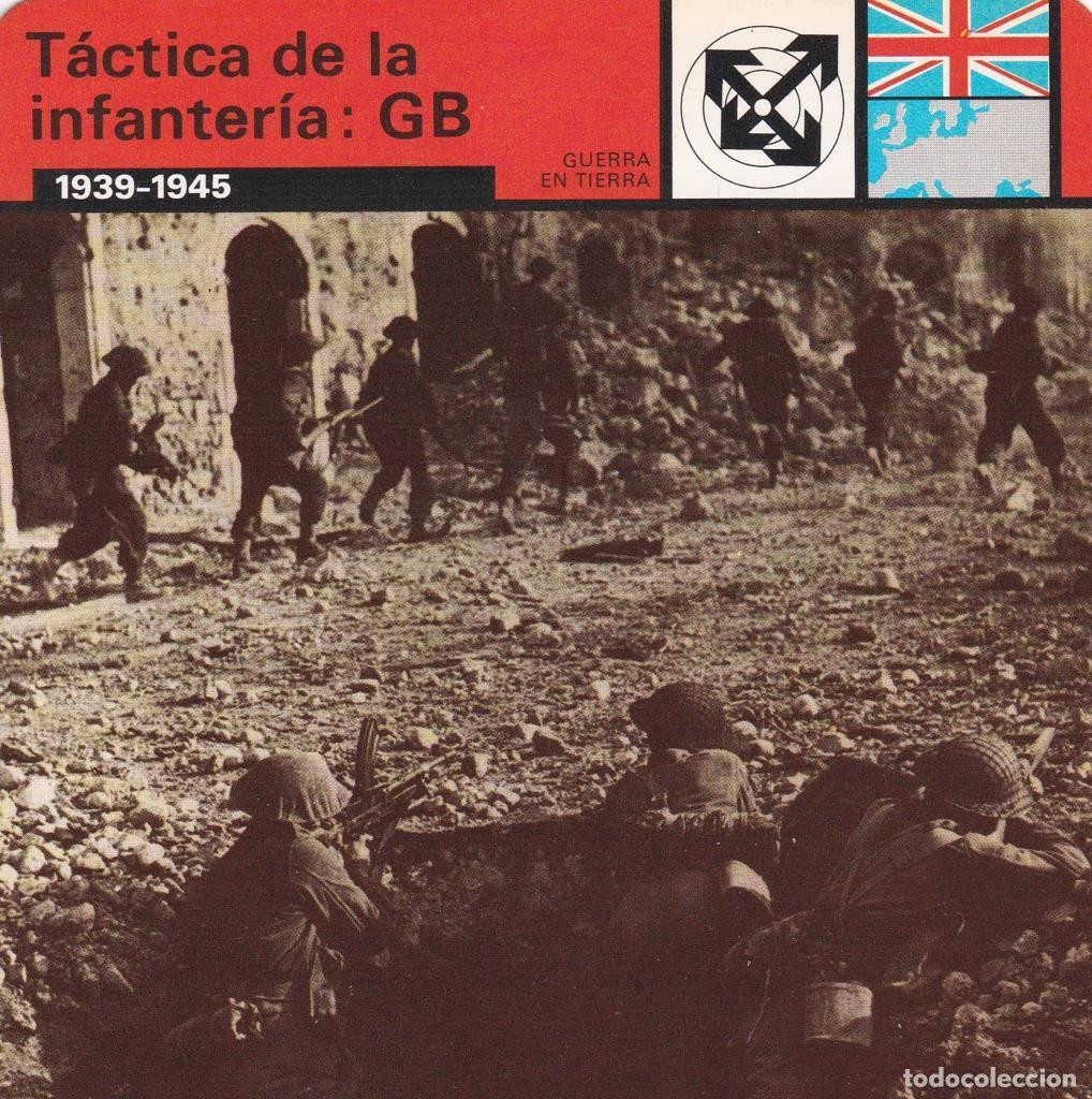 Postkarten: FICHA GUERRA EN TIERRA: TACTICA DE LA INFANTERIA: GB. 1939-1945 - NULL