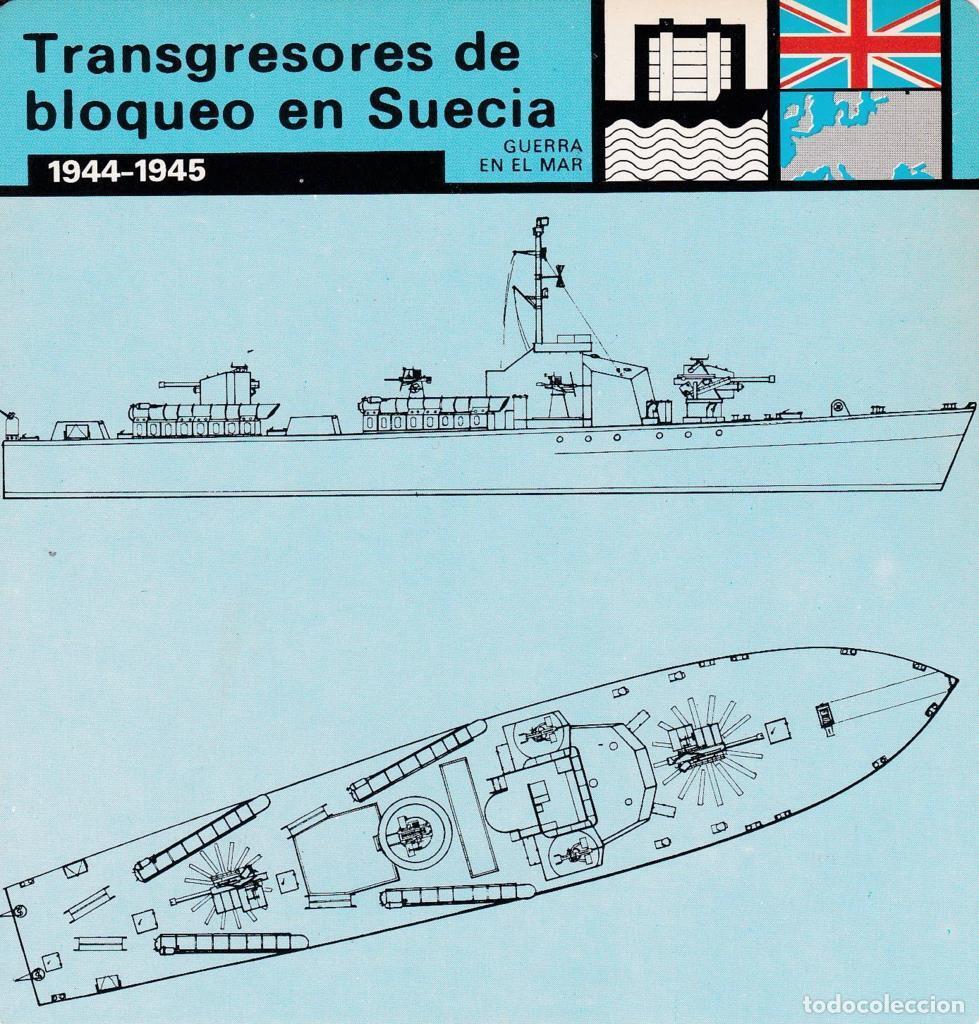 Postkarten: FICHA GUERRA EN EL MAR: TRANSGRESORES DE BLOQUEO EN SUECIA. 1944-1945 - NULL
